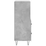 vidaXL Servantă, gri beton, 34,5x34x90 cm, lemn compozit vidaXL Servantă, gri beton, 34,5x34x90 cm, lemn compozit