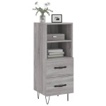vidaXL Servantă, gri sonoma, 34,5x34x90 cm, lemn compozit vidaXL Servantă, gri sonoma, 34,5x34x90 cm, lemn compozit