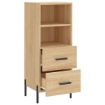 vidaXL Servantă, stejar sonoma, 34,5x34x90 cm, lemn compozit vidaXL Servantă, stejar sonoma, 34,5x34x90 cm, lemn compozit