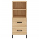 vidaXL Servantă, stejar sonoma, 34,5x34x90 cm, lemn compozit vidaXL Servantă, stejar sonoma, 34,5x34x90 cm, lemn compozit