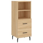 vidaXL Servantă, stejar sonoma, 34,5x34x90 cm, lemn compozit vidaXL Servantă, stejar sonoma, 34,5x34x90 cm, lemn compozit