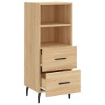 vidaXL Servantă, stejar sonoma, 34,5x34x90 cm, lemn compozit vidaXL Servantă, stejar sonoma, 34,5x34x90 cm, lemn compozit