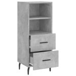vidaXL Servantă, gri beton, 34,5x34x90 cm, lemn compozit vidaXL Servantă, gri beton, 34,5x34x90 cm, lemn compozit