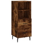 vidaXL Servantă, stejar fumuriu, 34,5x34x90 cm, lemn compozit vidaXL Servantă, stejar fumuriu, 34,5x34x90 cm, lemn compozit
