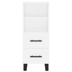 vidaXL Servantă, alb, 34,5x34x90 cm, lemn compozit vidaXL Servantă, alb, 34,5x34x90 cm, lemn compozit