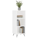 vidaXL Dulap cu rafturi, alb, 34,5x32,5x90 cm, lemn compozit