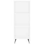 vidaXL Dulap cu rafturi, alb, 34,5x32,5x90 cm, lemn compozit