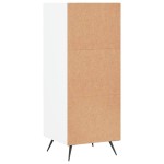 vidaXL Dulap cu rafturi, alb, 34,5x32,5x90 cm, lemn compozit