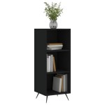 vidaXL Dulap cu rafturi, negru, 34,5x32,5x90 cm, lemn compozit vidaXL Dulap cu rafturi, negru, 34,5x32,5x90 cm, lemn compozit