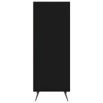vidaXL Dulap cu rafturi, negru, 34,5x32,5x90 cm, lemn compozit vidaXL Dulap cu rafturi, negru, 34,5x32,5x90 cm, lemn compozit