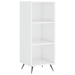 vidaXL Dulap cu rafturi, alb extralucios, 34,5x32,5x90cm lemn compozit