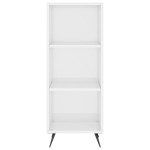 vidaXL Dulap cu rafturi, alb extralucios, 34,5x32,5x90cm lemn compozit