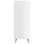 vidaXL Dulap cu rafturi, alb extralucios, 34,5x32,5x90cm lemn compozit
