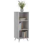vidaXL Dulap cu rafturi, gri sonoma, 34,5x32,5x90 cm, lemn compozit vidaXL Dulap cu rafturi, gri sonoma, 34,5x32,5x90 cm, lemn compozit