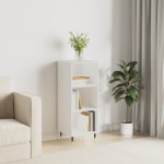 vidaXL Servantă, alb, 34,5x32,5x90 cm, lemn prelucrat vidaXL Servantă, alb, 34,5x32,5x90 cm, lemn prelucrat