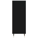 vidaXL Servantă, negru, 34,5x32,5x90 cm, lemn compozit