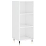 vidaXL Servantă, alb extralucios, 34,5x32,5x90 cm, lemn compozit