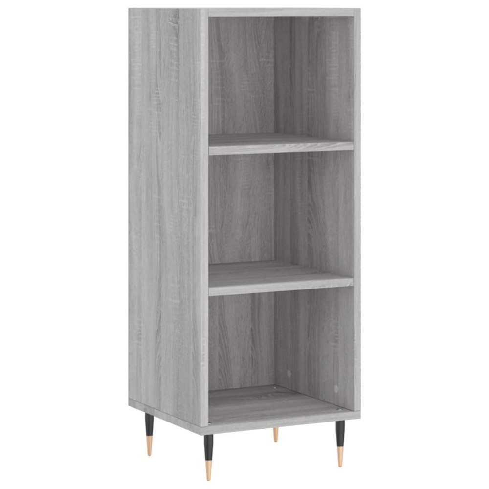 vidaXL Servantă, gri sonoma, 34,5x32,5x90 cm, lemn compozit