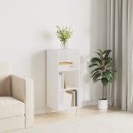 vidaXL Servantă, alb, 34,5x32,5x90 cm, lemn prelucrat vidaXL Servantă, alb, 34,5x32,5x90 cm, lemn prelucrat