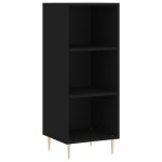 vidaXL Servantă, negru, 34,5x32,5x90 cm, lemn compozit vidaXL Servantă, negru, 34,5x32,5x90 cm, lemn compozit