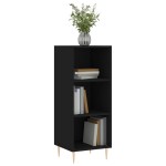 vidaXL Servantă, negru, 34,5x32,5x90 cm, lemn compozit vidaXL Servantă, negru, 34,5x32,5x90 cm, lemn compozit