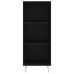 vidaXL Servantă, negru, 34,5x32,5x90 cm, lemn compozit vidaXL Servantă, negru, 34,5x32,5x90 cm, lemn compozit