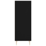 vidaXL Servantă, negru, 34,5x32,5x90 cm, lemn compozit vidaXL Servantă, negru, 34,5x32,5x90 cm, lemn compozit