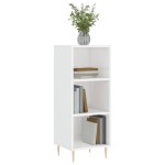 vidaXL Servantă, alb extralucios, 34,5x32,5x90 cm, lemn compozit