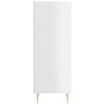 vidaXL Servantă, alb extralucios, 34,5x32,5x90 cm, lemn compozit