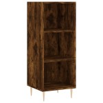 vidaXL Servantă, stejar fumuriu, 34,5x32,5x90 cm, lemn prelucrat