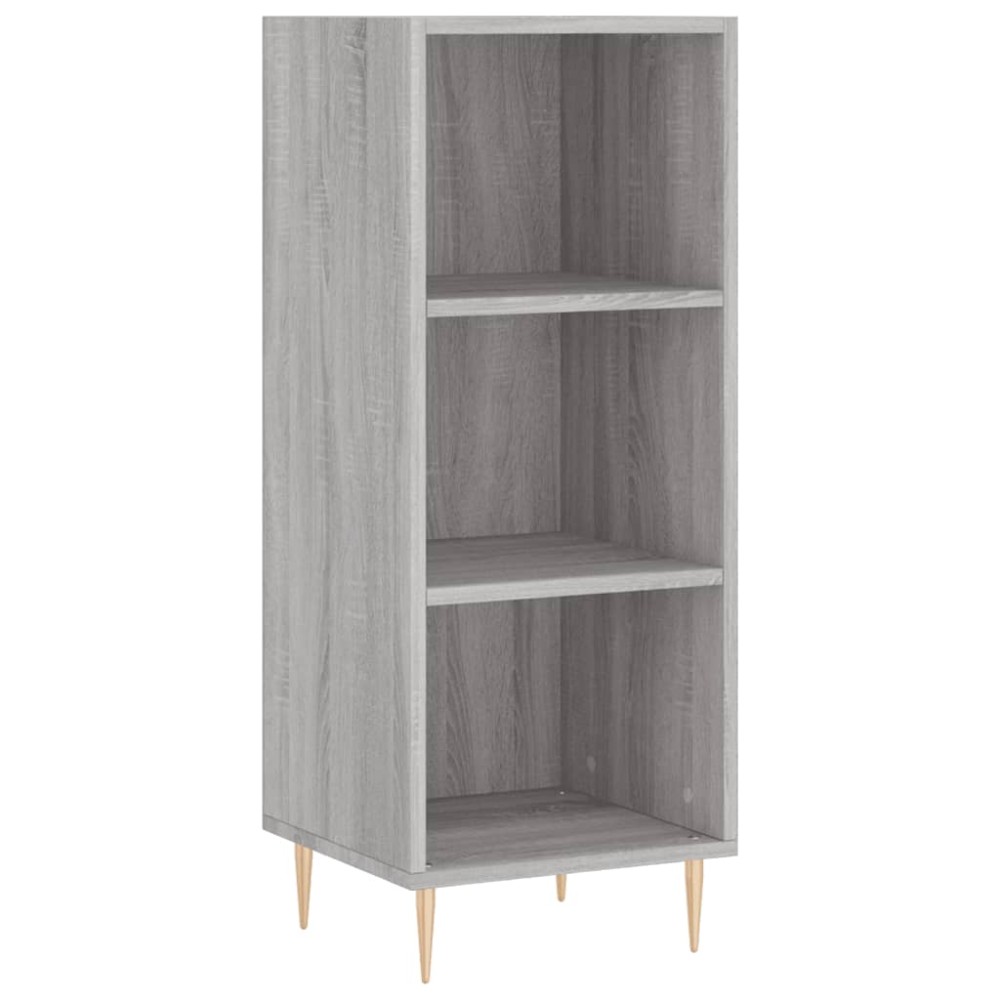 vidaXL Servantă, gri sonoma, 34,5x32,5x90 cm, lemn compozit
