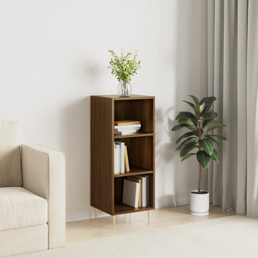vidaXL Servantă, stejar sonoma, 34,5x32,5x90 cm, lemn prelucrat