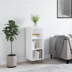 vidaXL Servantă, alb, 34,5x32,5x90 cm, lemn prelucrat vidaXL Servantă, alb, 34,5x32,5x90 cm, lemn prelucrat