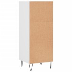 vidaXL Servantă, alb, 34,5x32,5x90 cm, lemn prelucrat vidaXL Servantă, alb, 34,5x32,5x90 cm, lemn prelucrat