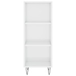 vidaXL Servantă, alb extralucios, 34,5x32,5x90 cm, lemn compozit