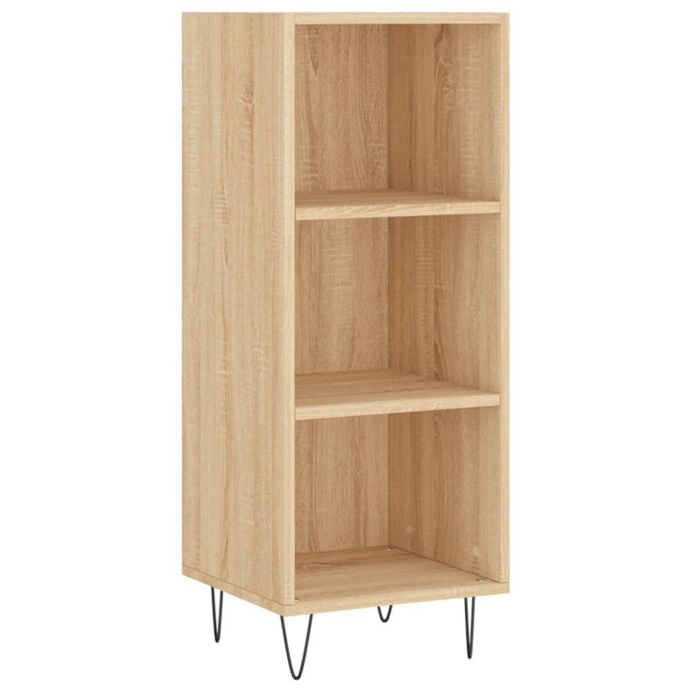vidaXL Servantă, stejar sonoma, 34,5x32,5x90 cm, lemn compozit