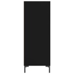 vidaXL Servantă, negru, 34,5x32,5x90 cm, lemn compozit