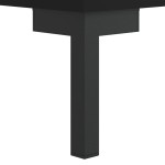 vidaXL Servantă, negru, 34,5x32,5x90 cm, lemn compozit