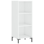 vidaXL Servantă, alb extralucios, 34,5x32,5x90 cm, lemn compozit