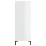 vidaXL Servantă, alb extralucios, 34,5x32,5x90 cm, lemn compozit