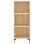 vidaXL Servantă, stejar sonoma, 34,5x32,5x90 cm, lemn compozit vidaXL Servantă, stejar sonoma, 34,5x32,5x90 cm, lemn compozit