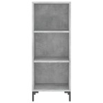vidaXL Servantă, gri beton, 34,5x32,5x90 cm, lemn prelucrat