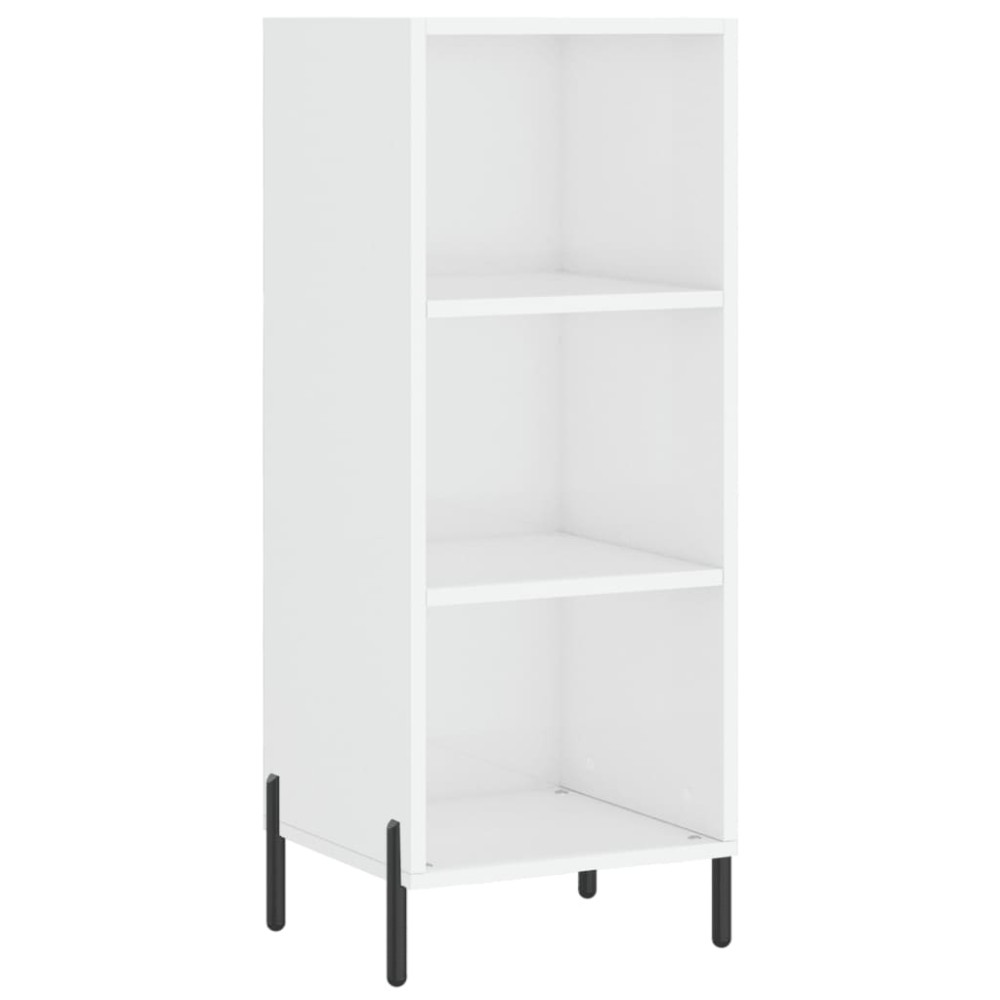 vidaXL Servantă, alb extralucios, 34,5x32,5x90 cm, lemn compozit