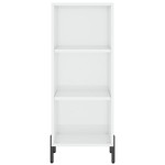 vidaXL Servantă, alb extralucios, 34,5x32,5x90 cm, lemn compozit vidaXL Servantă, alb extralucios, 34,5x32,5x90 cm, lemn compozit