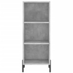 vidaXL Servantă, gri beton, 34,5x32,5x90 cm, lemn prelucrat