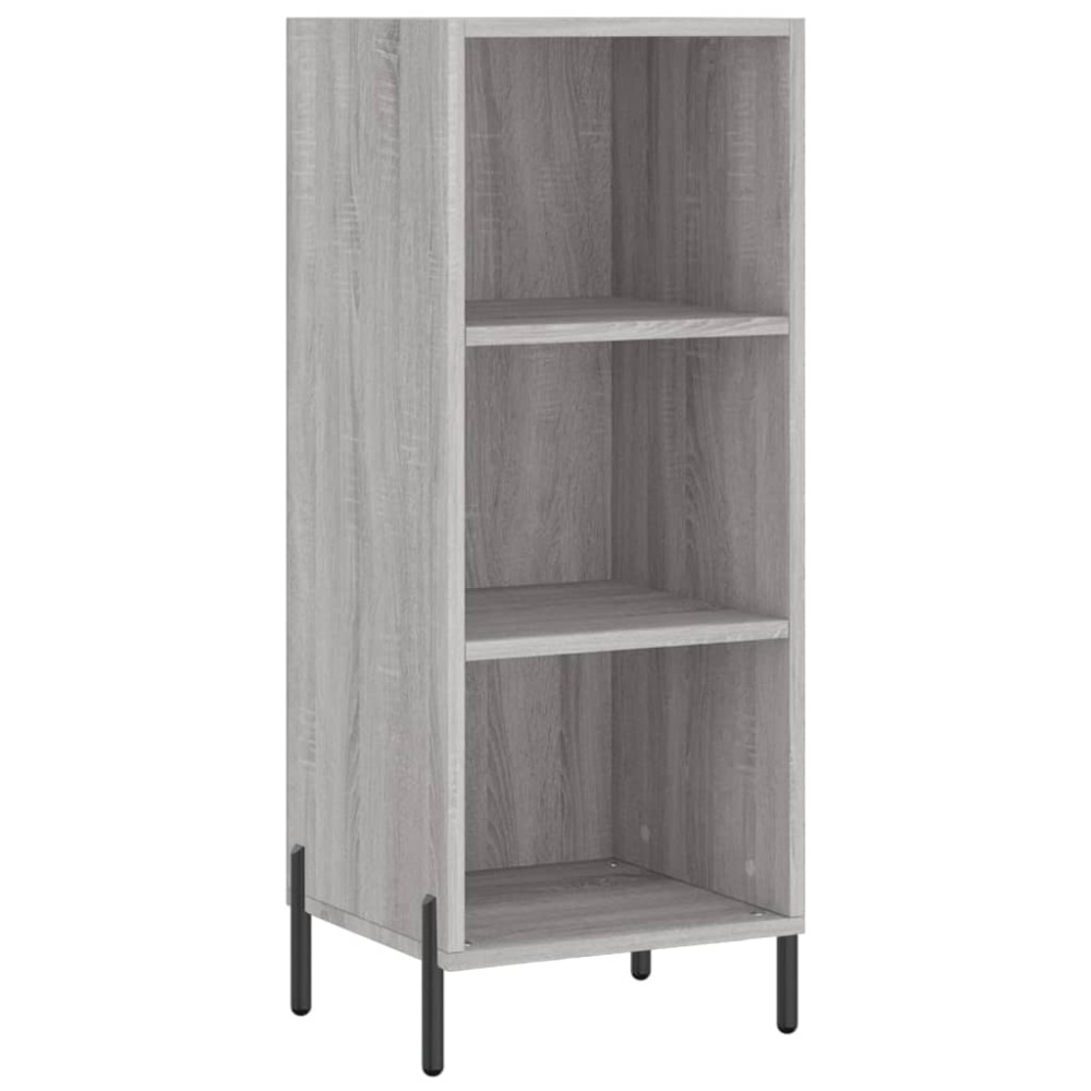 vidaXL Servantă, gri sonoma, 34,5x32,5x90 cm, lemn compozit