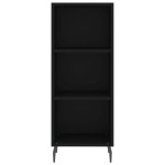 vidaXL Servantă, negru, 34,5x32,5x90 cm, lemn compozit vidaXL Servantă, negru, 34,5x32,5x90 cm, lemn compozit
