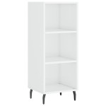 vidaXL Servantă, alb extralucios, 34,5x32,5x90 cm, lemn compozit vidaXL Servantă, alb extralucios, 34,5x32,5x90 cm, lemn compozit