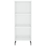 vidaXL Servantă, alb extralucios, 34,5x32,5x90 cm, lemn compozit vidaXL Servantă, alb extralucios, 34,5x32,5x90 cm, lemn compozit