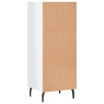 vidaXL Servantă, alb extralucios, 34,5x32,5x90 cm, lemn compozit vidaXL Servantă, alb extralucios, 34,5x32,5x90 cm, lemn compozit